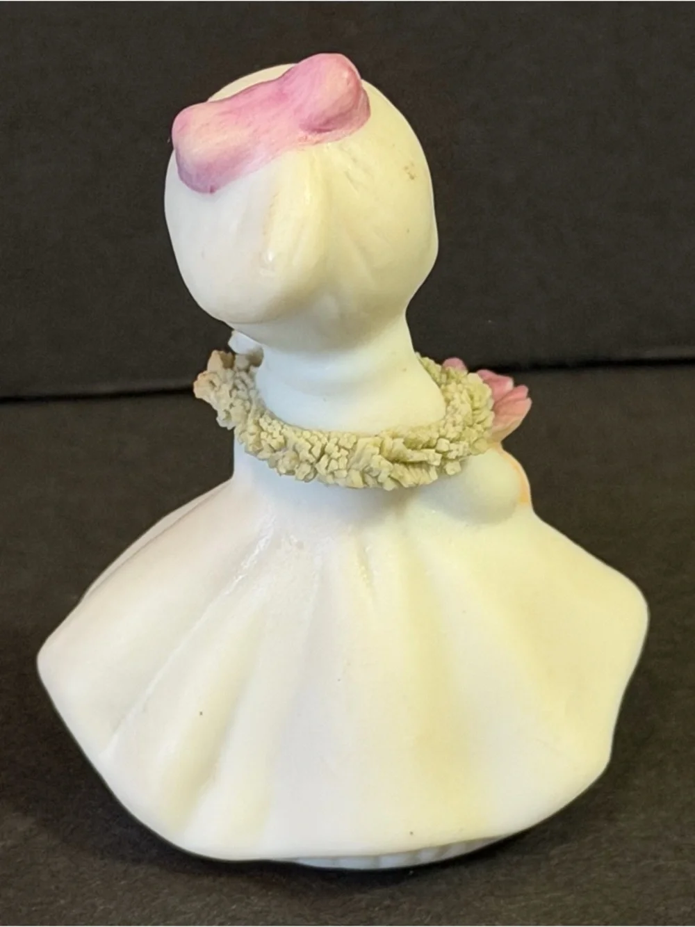 Vintage Napco Flower Girl of the Month October Pink Cosmos Bone China Figurine